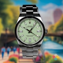 2025 BNIB Rolex Oyster Perpetual “Pistachio” Dial 41mm 134300-0006