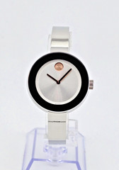 Movado Bold 3600194 Women’s Stainless Steel Silver Dial Watch ⌚