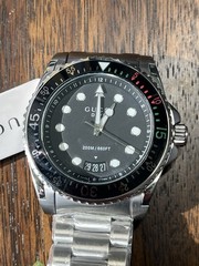 GUCCI Dive YA136208 Men’s Watch 45mm Stainless Steel Black Dial Date Swiss Made