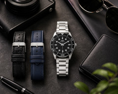 Gianello Regal Two Tone Interchangeable 3 Strap Watch Set