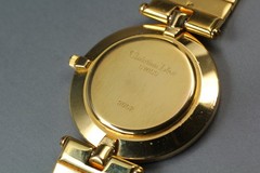 [Near MINT] Vintage Christian Dior 3052 30mm Roman Gold Dial Quartz Men’s Watch