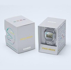CASIO A168WEPC-7A Pacman Collaboration Digital Retro Square Unisex Metal Watch