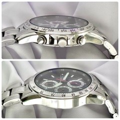 SEIKO 7T92-0DW0 Chronograph Black Dial Watch