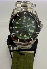 Gucci Dive SWISS Automatic Green Dial Stainless Steel Men’s Watch 40mm YA136363