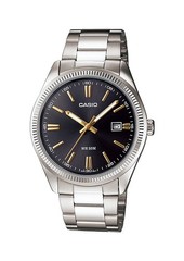Casio MTP1302D-1A2V Men’s Standard Classic Stainless Steel Date Black Dial Watch