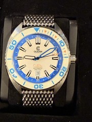 NIOB Ocean Crawler Core Diver – Spring Time – Full Lume Blue – 2 Straps Included