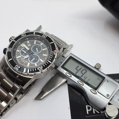 Swiss Precimax Mens Quartz Chronograph Watch With Box – READ FOR REPAIR