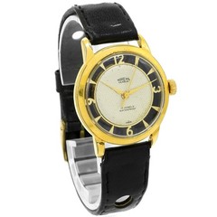 Norexa Watch Classic Round Silver Waffle Dial Vintage – Inventory 5679 33.4mm