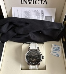 Invicta Men’s Watch S1 Rally Automatic Black Dial White Silicone Strap 69000