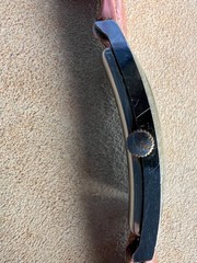 Vintage Watch & House curvex wristwatch mechanical 1960’s rare Blue dial Works