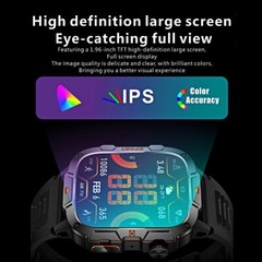 🔥 Smart Watch Men Women (Call Receive/Dial) Rugged Fitness Tracker Waterproof