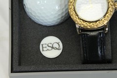Movado ESQ Women Golf Quartz Watch Wilson TC 1 Balls Tee Ball Holder