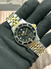 TAG Heuer 1500 Series Professional Mens Watch 925.213G Black Gold 36mm b386