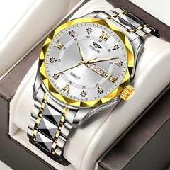 Men’s Chinese And English Calendar Diamond Shell