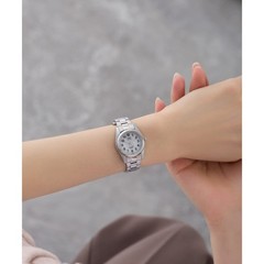 Q&Q SOLARMATE H971-204 Ladies Watch, Silver