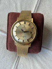 Omega Constellation yellow gold vintage chronometer wrist watch Ref. 168.004