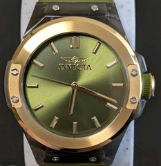Invicta Sea Base Men’s Watch (Model 50016) – Green Dial & Silicone Strap – 45mm