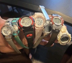 Women Armitron Digital Watch & Other 1440 Lot Of 7 Daily Changer VGUC C43