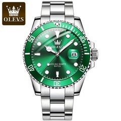 Waterproof Quartz Watch Men’s OLEVS Men Luminous Luxury Stainless Steel Strap