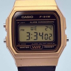 CASIO F-91WM-9A Quartz Bezel has scratches unisex watch 34.7mm