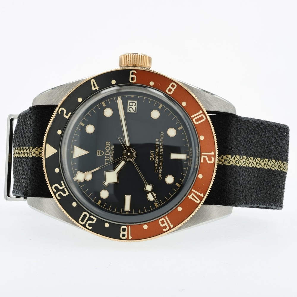 Tudor Black Bay GMT Black Dial Black/Brown Bezel 41MM Steel & Gold 79833MN
