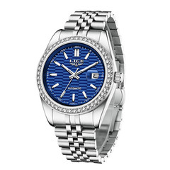 Mens Watch Stainless Steel Automatic Mechanical Luminous Waterproof Wristwatch