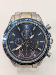 FMD Mens Watch 44mm Blue Dial Silver Tachymeter Chronograph FMD 1803 Bracelet