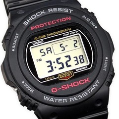 G-Shock DW-5750E-1 Reprint Sting Round Face EL Blight DW-5700C