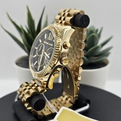 Michael Kors MK8286 Lexington Men’s Watch Gold Bracelet Black Dial Gold Case