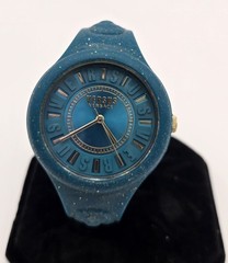Versace Versus Aqua Glitter Silicone Wome’s Watch