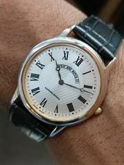 WEST END WATCH CO. QUARTZ SILVER DIAL SWISS MEN’S WORKING CONDITION