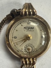 Medana 7 Jewels Women’s Vintage Manual Wind 12k Gold filled Bracelet Watch