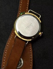 Vtg 1950 Le Jour Women’s 25mm Mechanical Watch Gold Turquoise 17 Jewels France