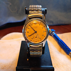Landi 17 Rubis Vintage 1945-55 Manual Wind 17J Sub Seconds 32mm Beige Dial