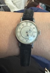 LADIES HILTON SWISS MECHANICAL WINDING WATCH MYSTERY DIAL Runs!