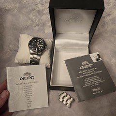 ORIENT Automatic AA02-C8-A Black Dial Men`s Watch Water Resist 200. Excellent.