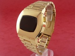 ASTRONAUT 70s 1970s Old Vintage Style LED LCD DIGITAL Retro Watch 12 24 hour G