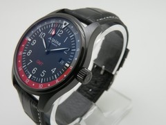 Alpina Startimer GMT Pilot AL-247BR4F Mens 42mm St.Steel Swiss Quartz Wristwatch