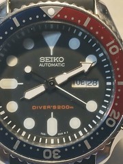 Seiko Automatic Scuba Divers Watch Pepsi Bezel 7S26