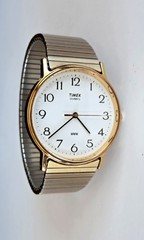 Vintage Mens Timex Easy Reader Quartz Watch Stretch Bracelet Water Resistant