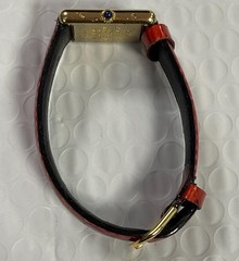VINTAGE CARTIER 590005 TANK 925 VERMEIL ARGENT 23.5×30.5mm QUARTZ WATCH.