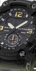 Activa X Invicta BlackOps 56mm Digital Men’s Watch Army Green (ACW1637-002) New
