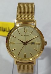 97M115 BULOVA GOLD TONE BRACELET WOMEN’S WATCH MB-665