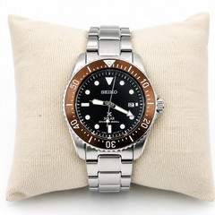 Seiko SNE571 Prospex Solar Diver Scuba Men’s Brown Dial Stainless Steel Watch