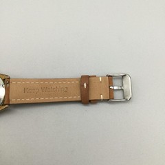 Vintage Wittnauer Genève Mens Watch 32mm 1960’s Brown Leather Band Automatic