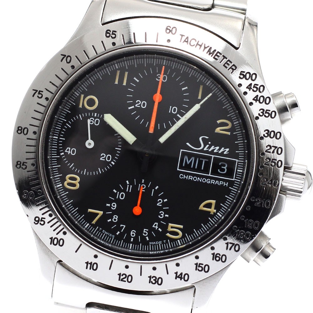 Sinn 256.ST Chronograph day date black Dial Automatic Men’s Watch_933820