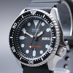 [EXC+5] SEIKO 7S26-0020 SKX007 Black Boy Diver 200m Men’s Automatic Watch JP #7