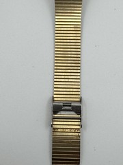 Vintage 1970s Seiko A134-5000 Gold Tone Digital Quartz LCD Alarm Watch