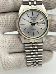 SEIKO 5 SNXJ89 7S26-3110 Automatic Day-Date Silver Dial Men’s Watch