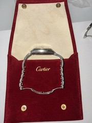 CARTIER Roadster white Dial Roman Numeral Stainless Steel Ladies Watch – 2675